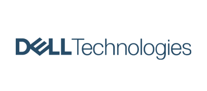 Dell Technologies logo in blue text on a white background