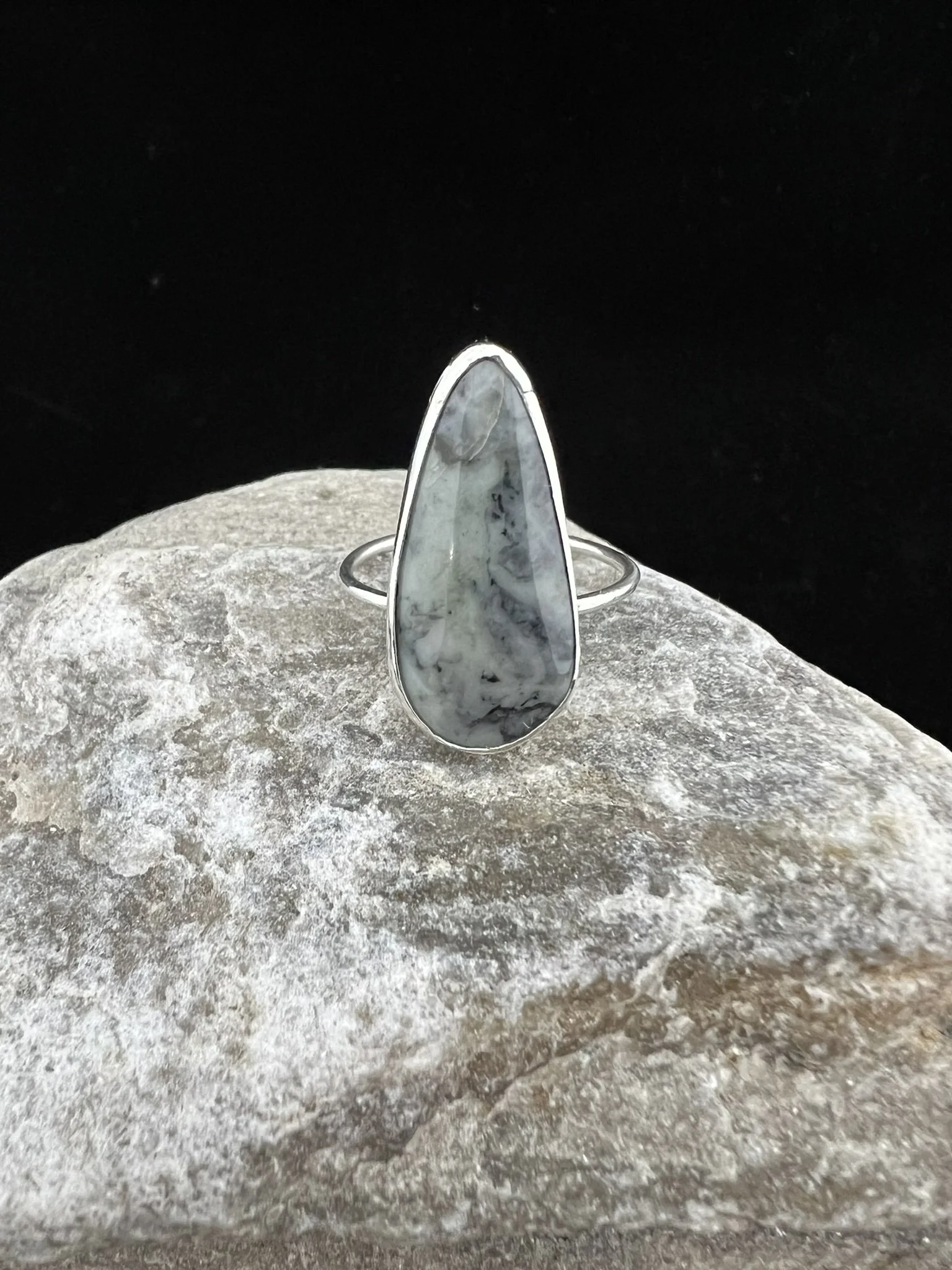 Jade and Silver Ring