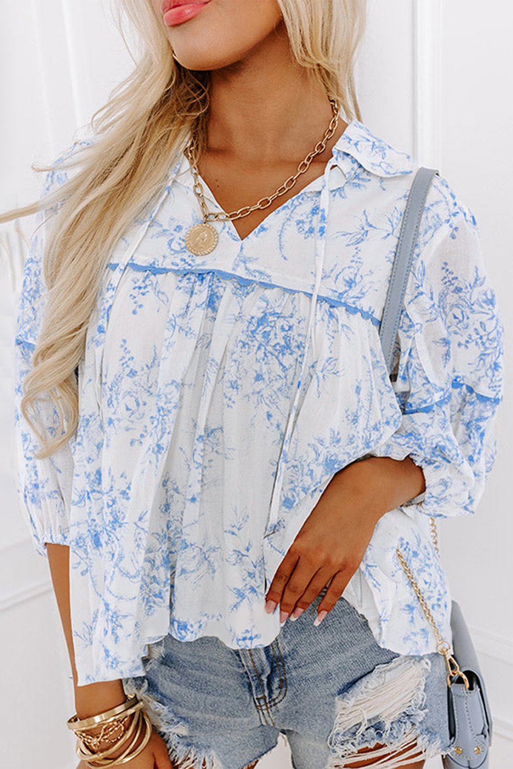 Floral Elsie Blouse