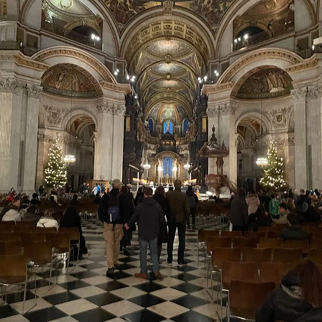 Altar Decorated for the Holidays