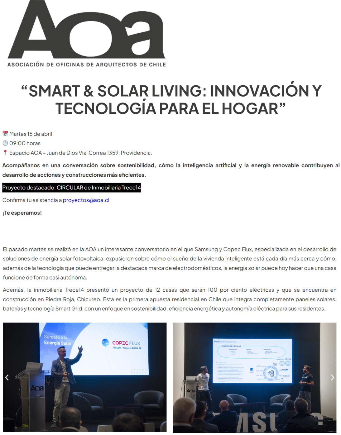 AOA - Ecosistema Trece14