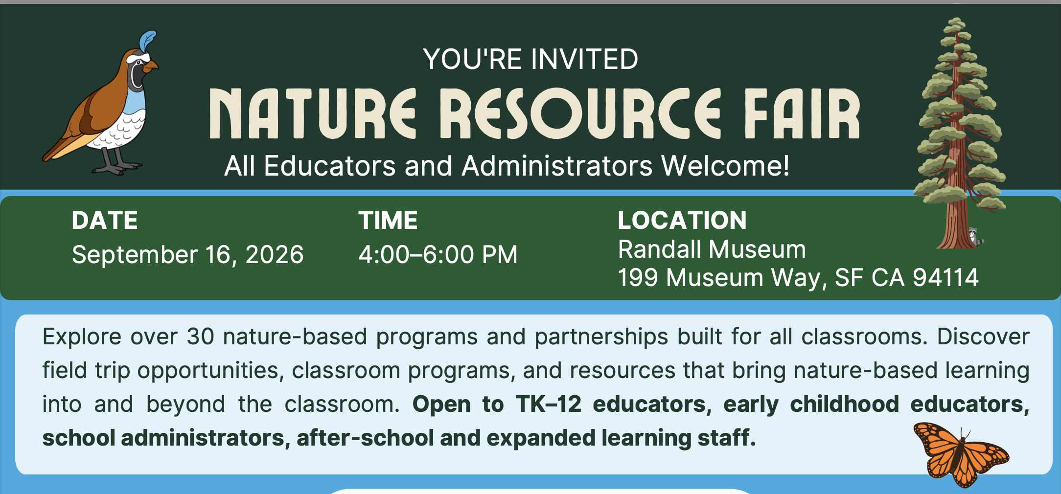 SF Children & Nature - Nature Resource Fair 