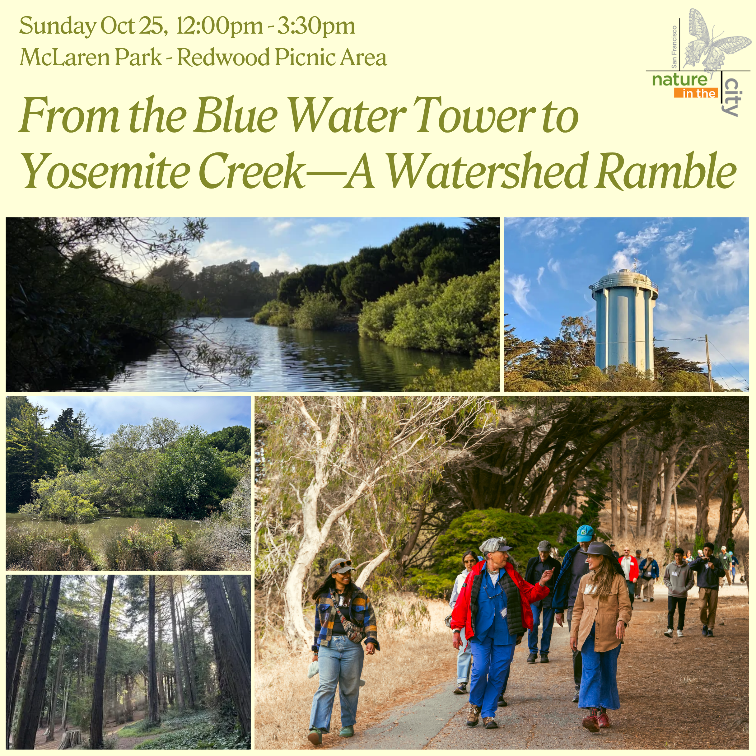 From the Blue Water Tower to Yosemite Creek—A Watershed Ramble