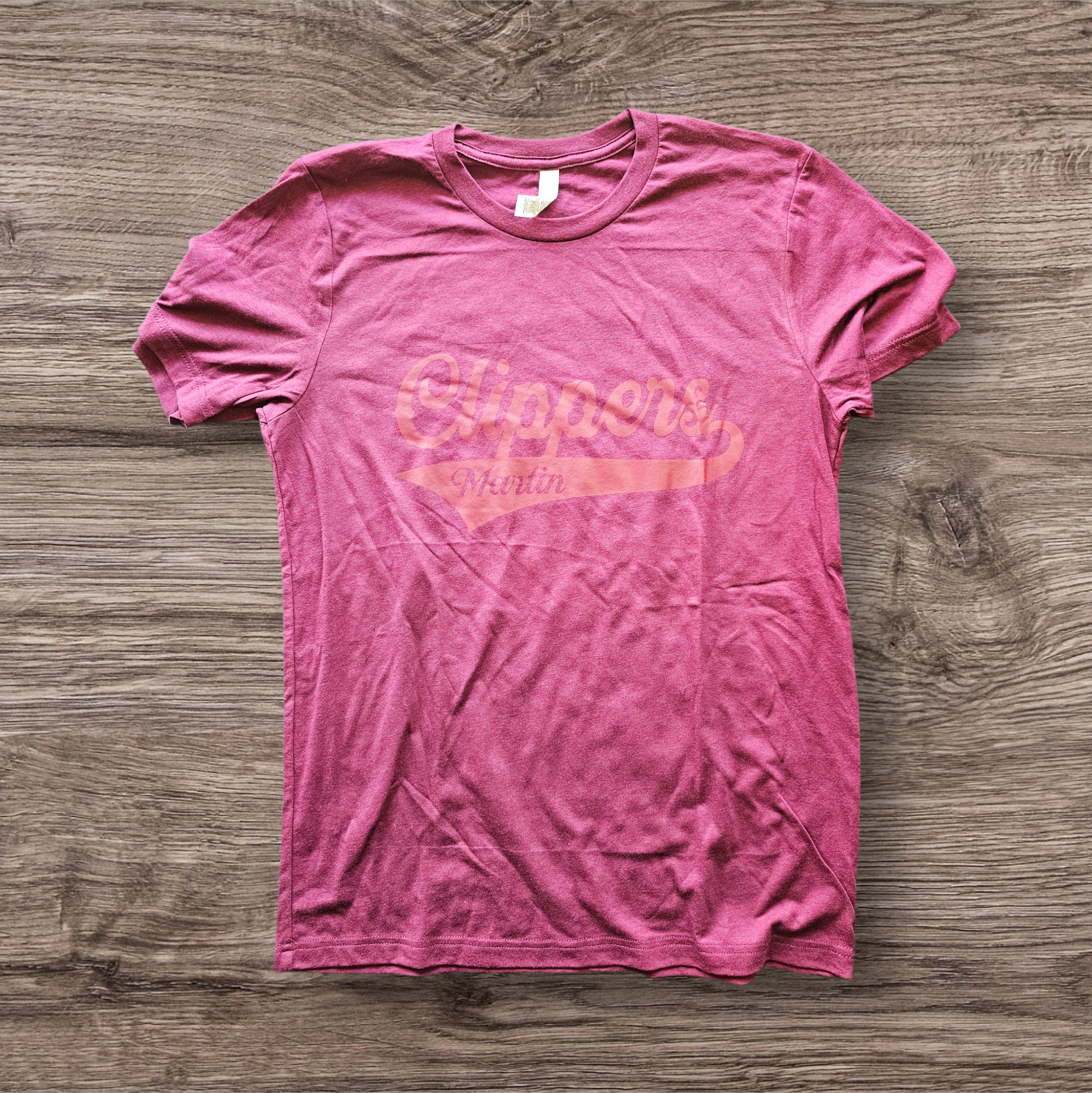 Maroon on Maroon tee