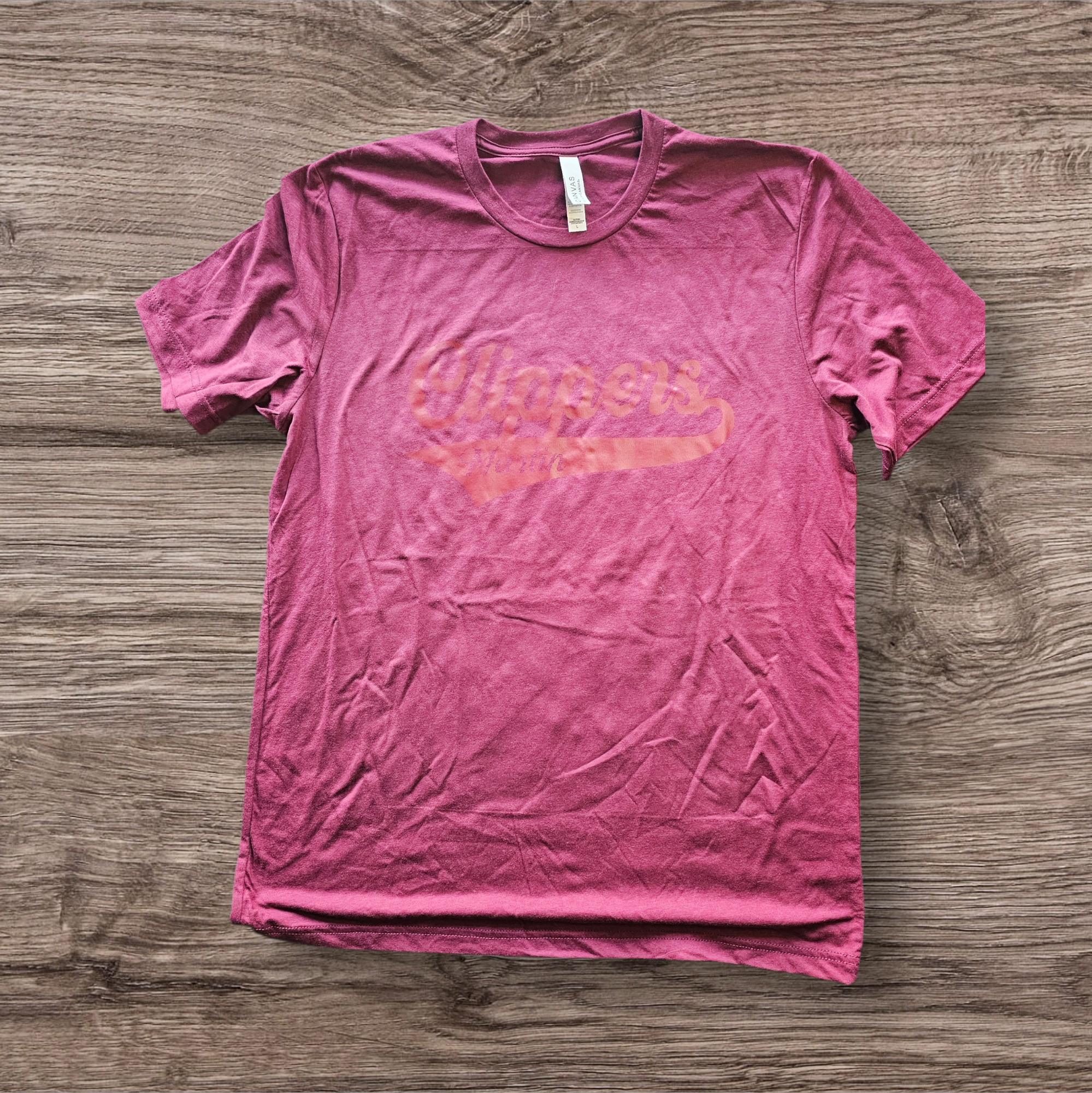 Maroon on Maroon tee