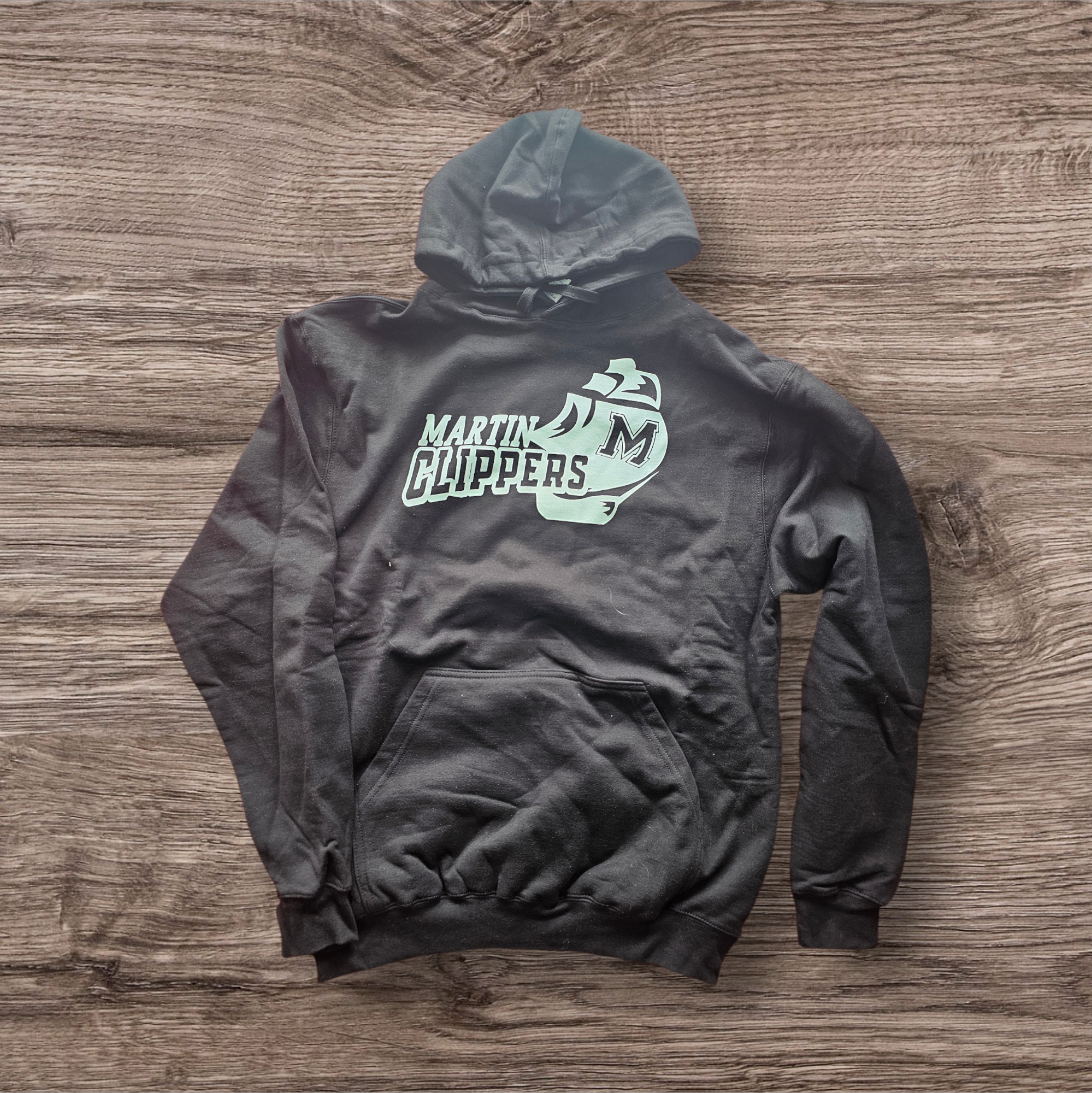 Black and white hoodie