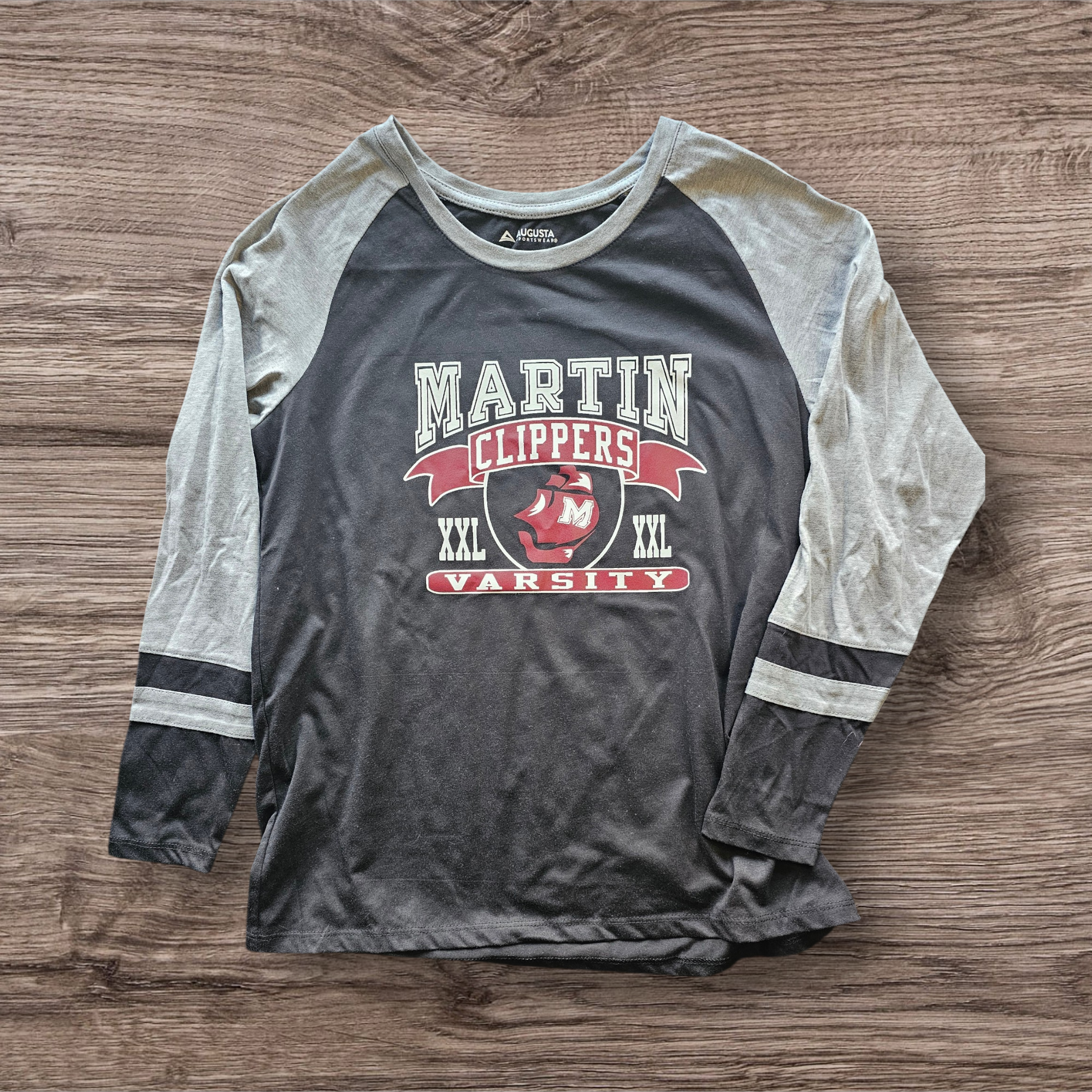 Ladies two tone long sleeve