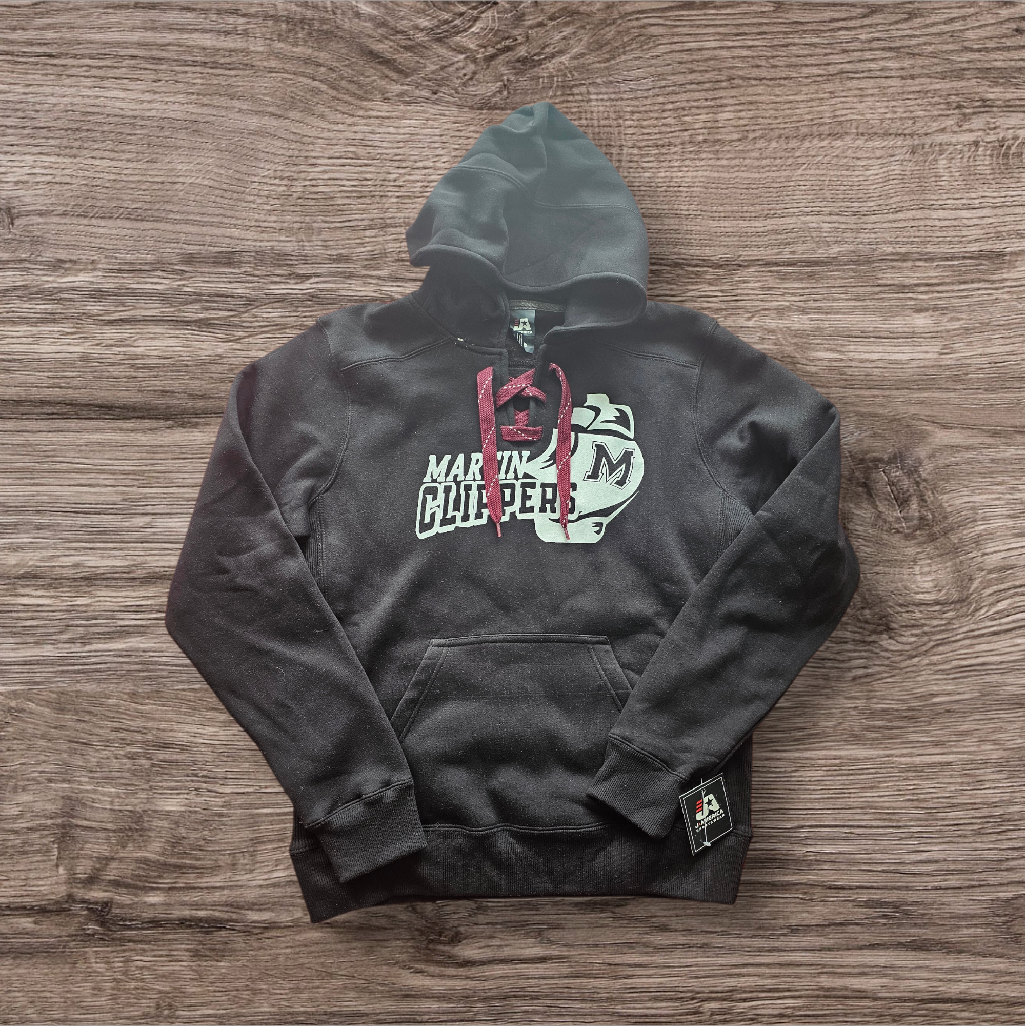 Lace up Clipper hoodie