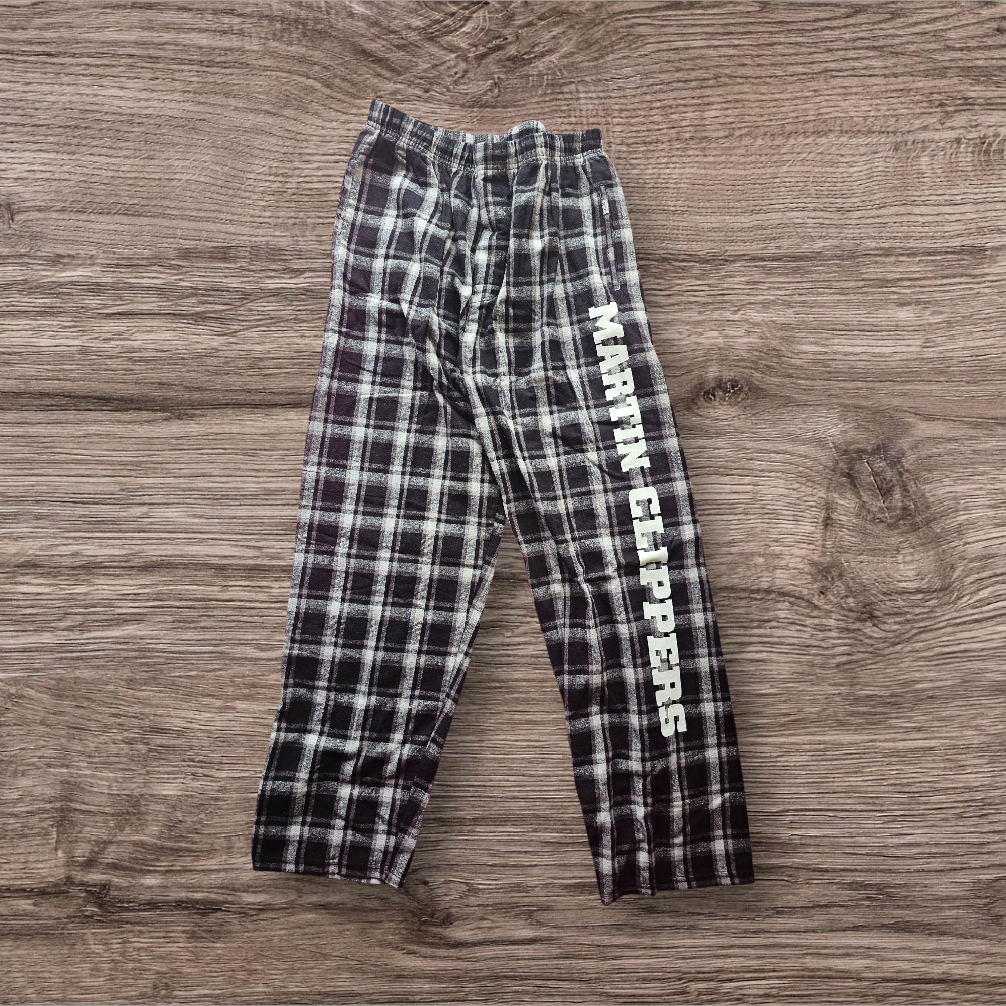 Black and gray pj pants