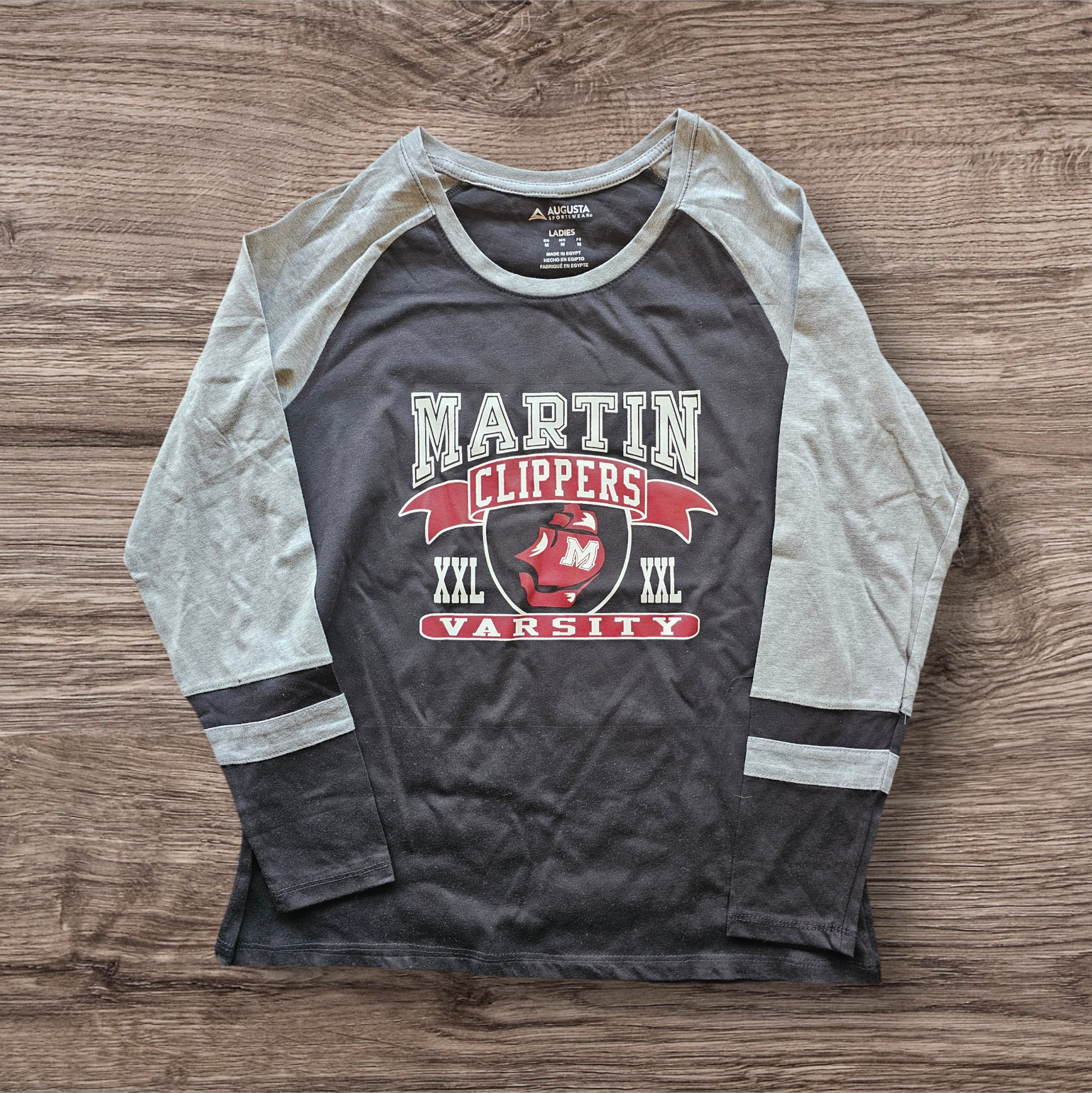 Ladies two tone long sleeve