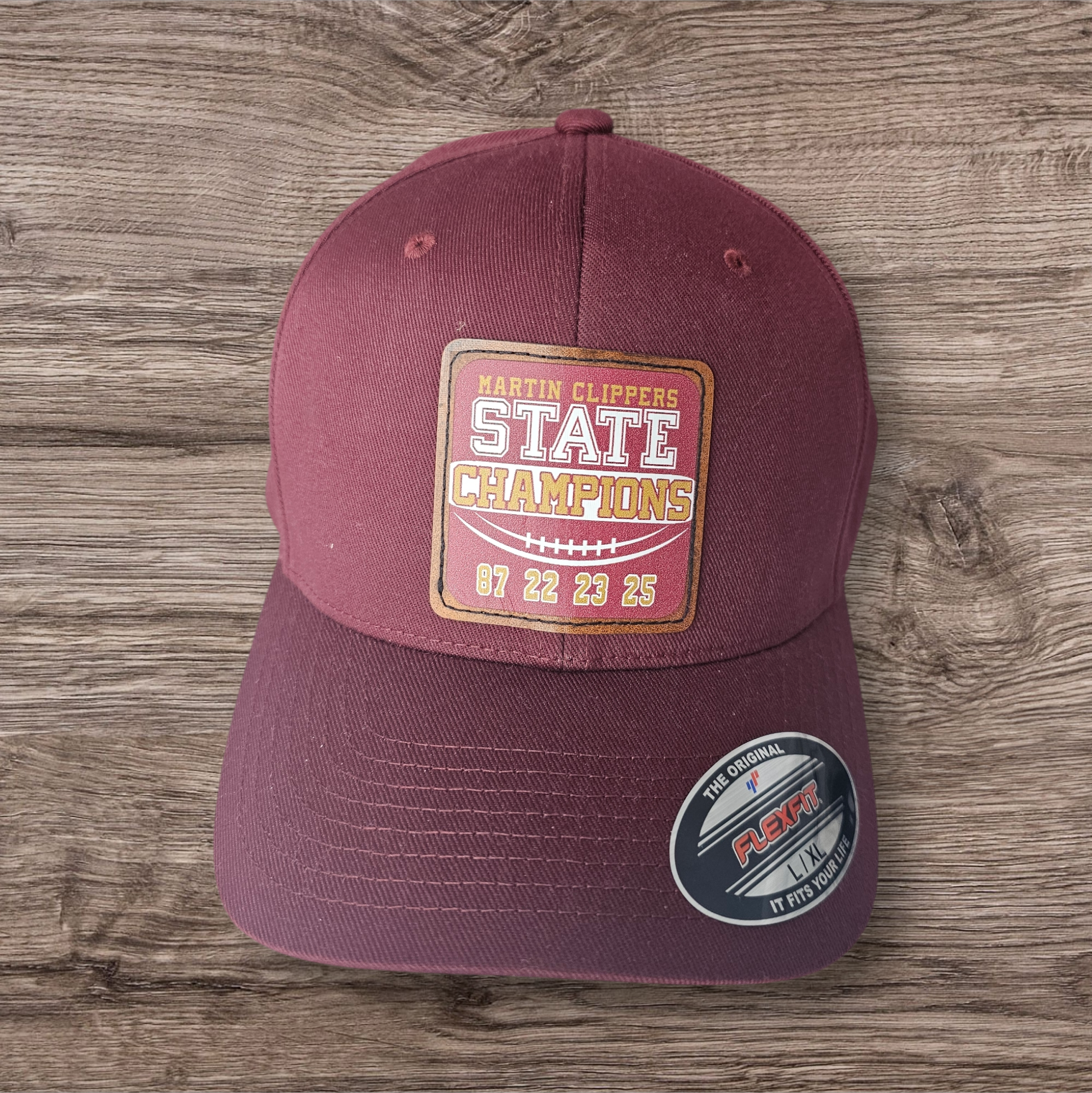 State Champ Fitted Maroon