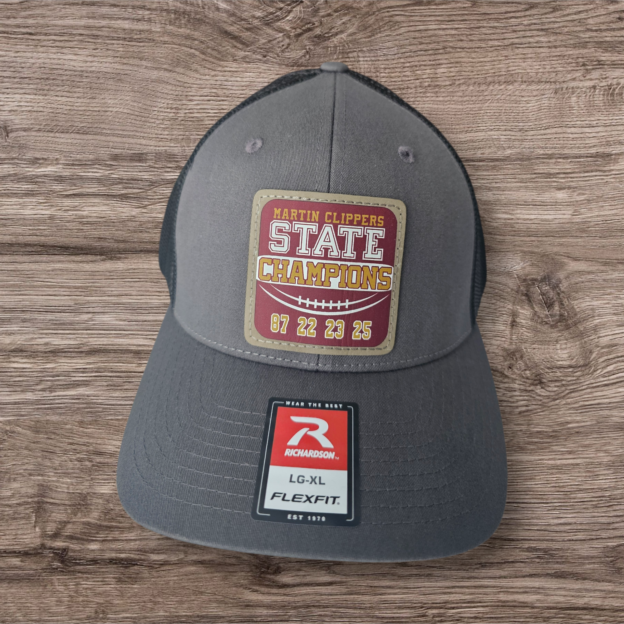 Fitted State Champ Charcoal