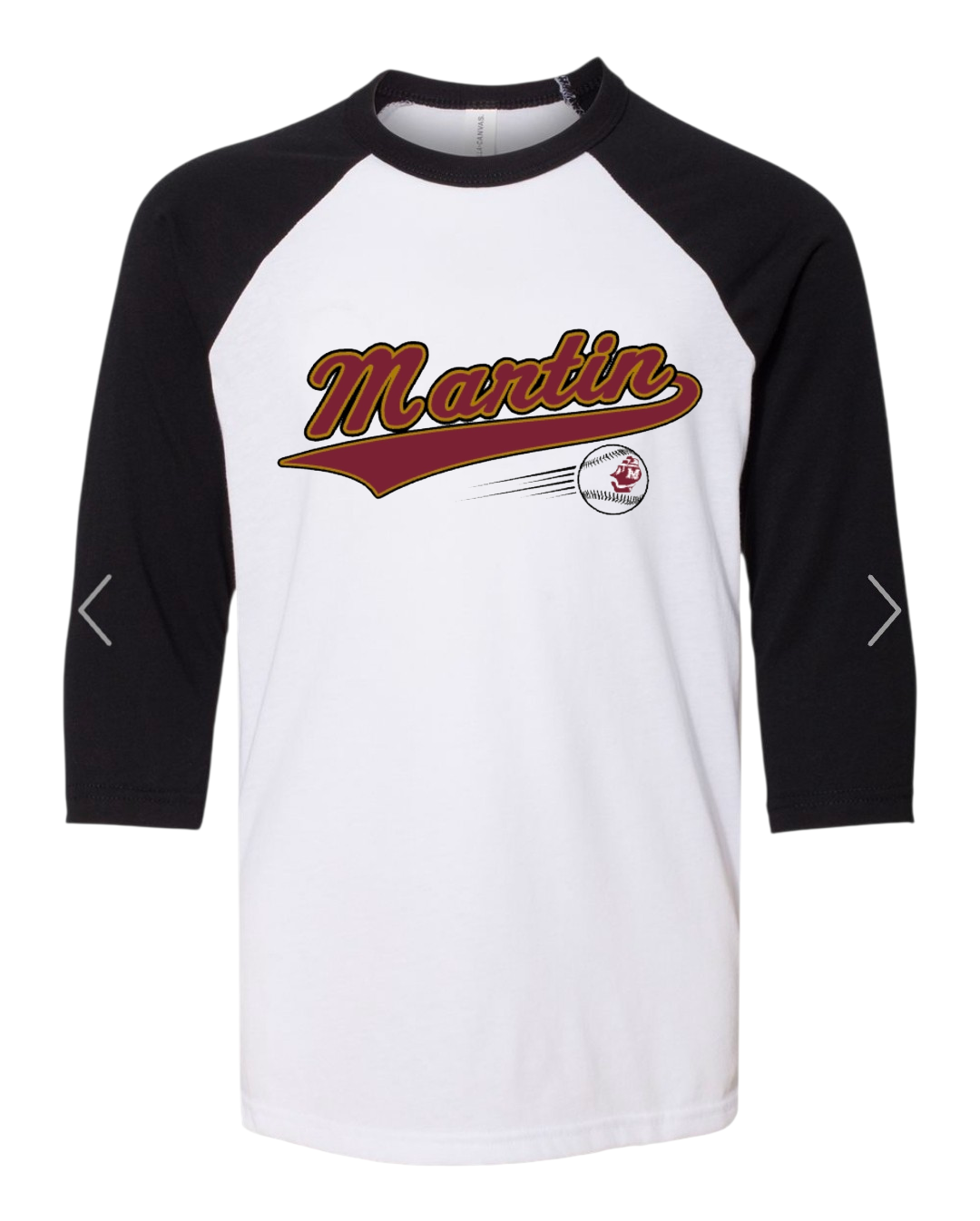 Unisex baseball 3/4 sleeve