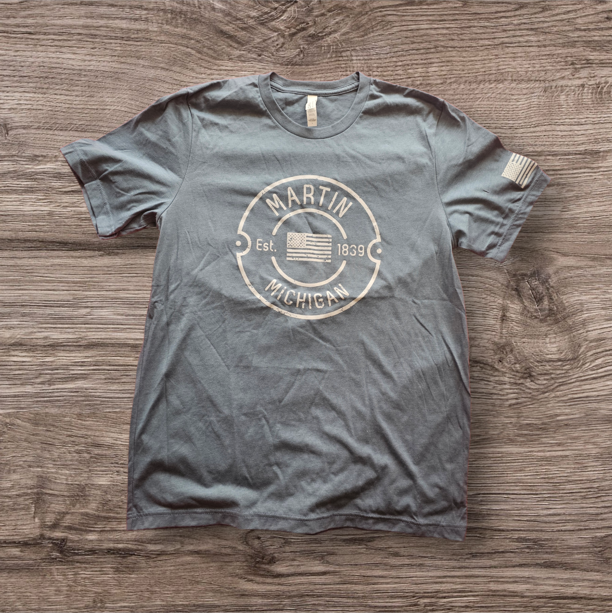 Slate blue Casing tee