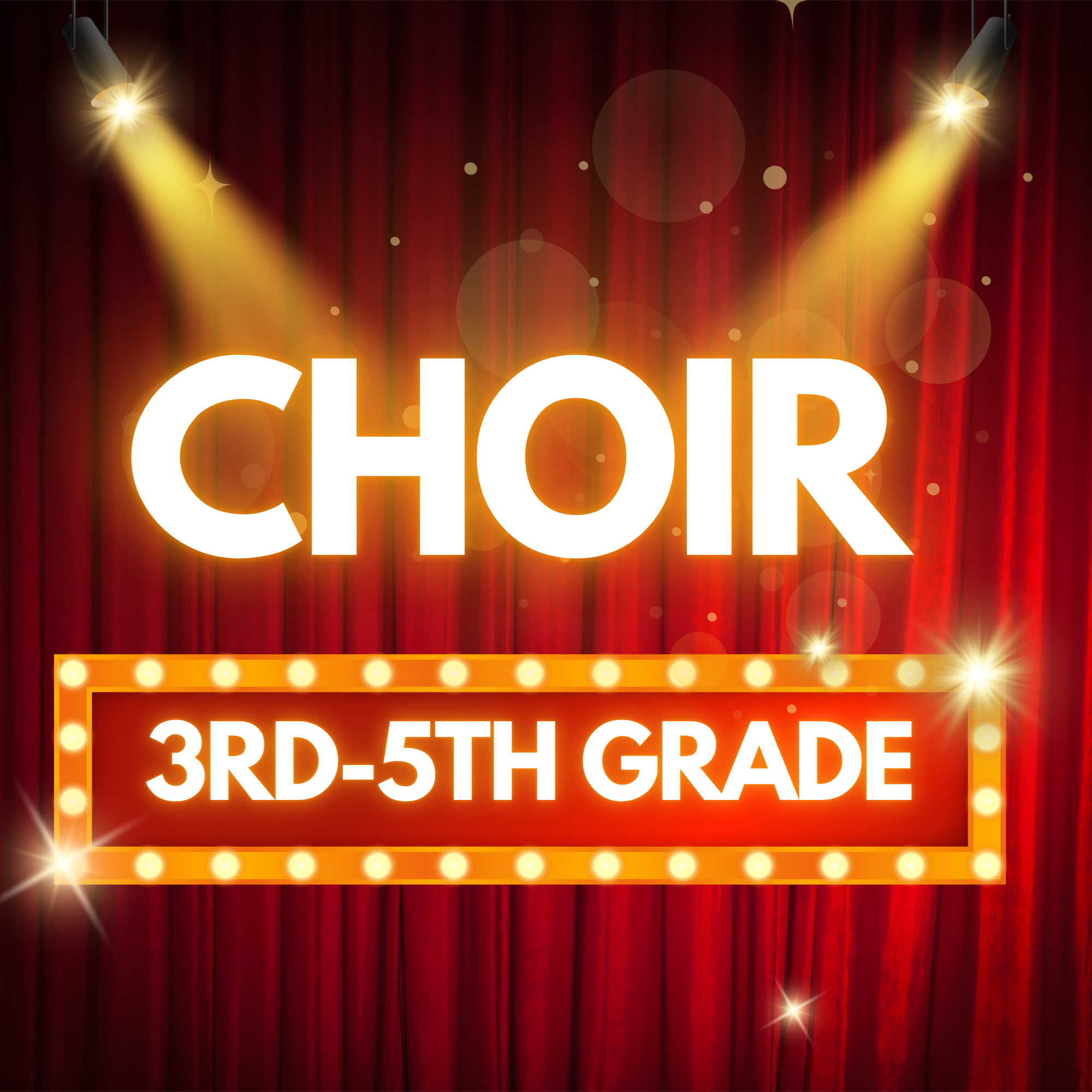 Choir 3rd–5th Mondays 3:45 - 4:45pm