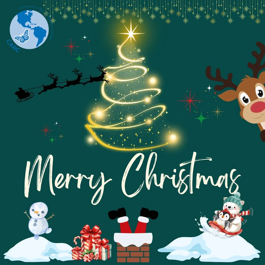 All CARC offices will be closed on December 25th &amp; 26th as we celebrate the holiday season. ❄️🎁
We&rsquo;ll be back open on December 29th! 🎉🏢

Wishing everyone warmth, joy, and a wonderful holiday! ✨🌟

Todas las oficinas de CARC estar&aacute;