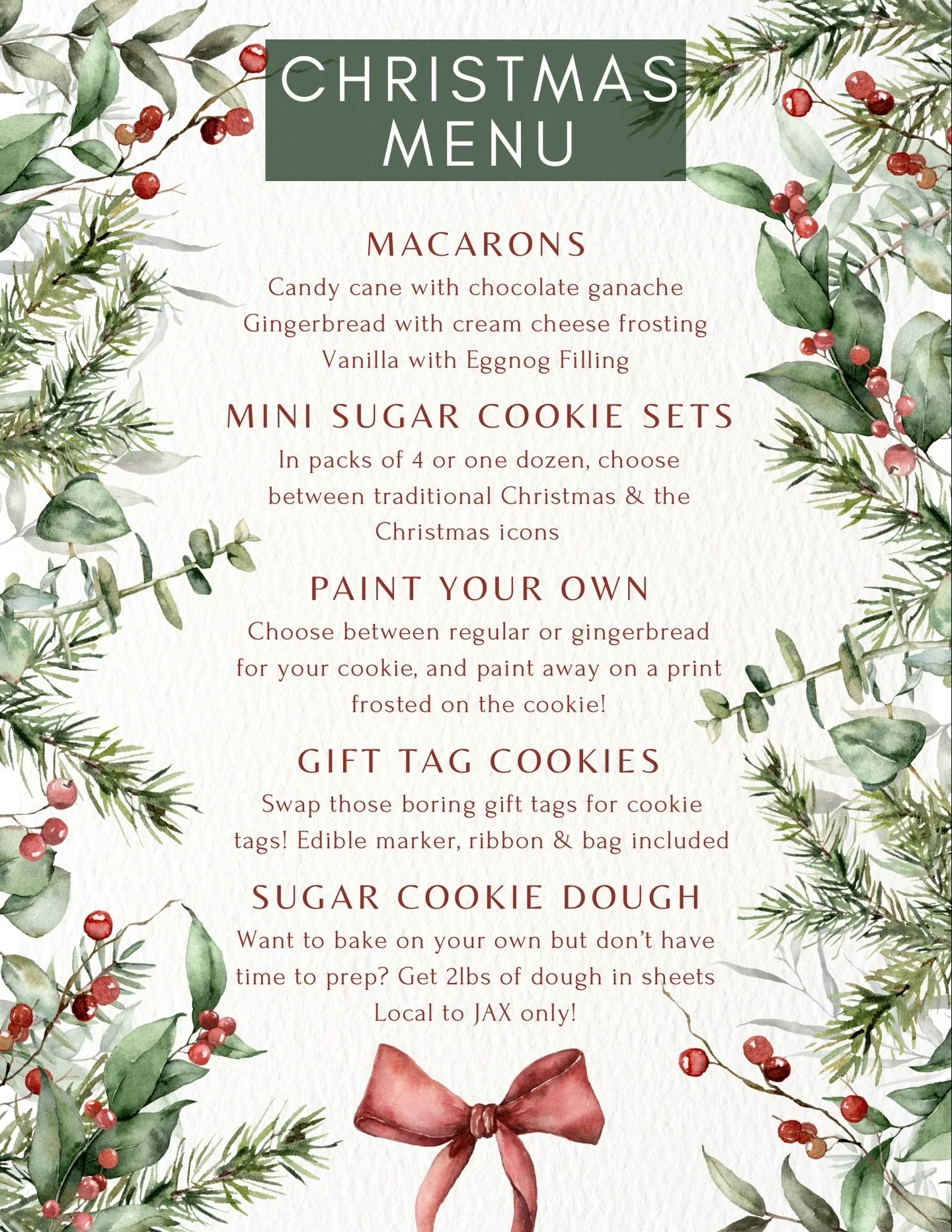 This year&rsquo;s Christmas menu is live on the website!! I am doing limited quantities this year for my own sanity 😅 so order fast before they&rsquo;re all gone!! The tags are my favorite addition this year 😍😍 

Shipping out the 15th &amp; 16th L