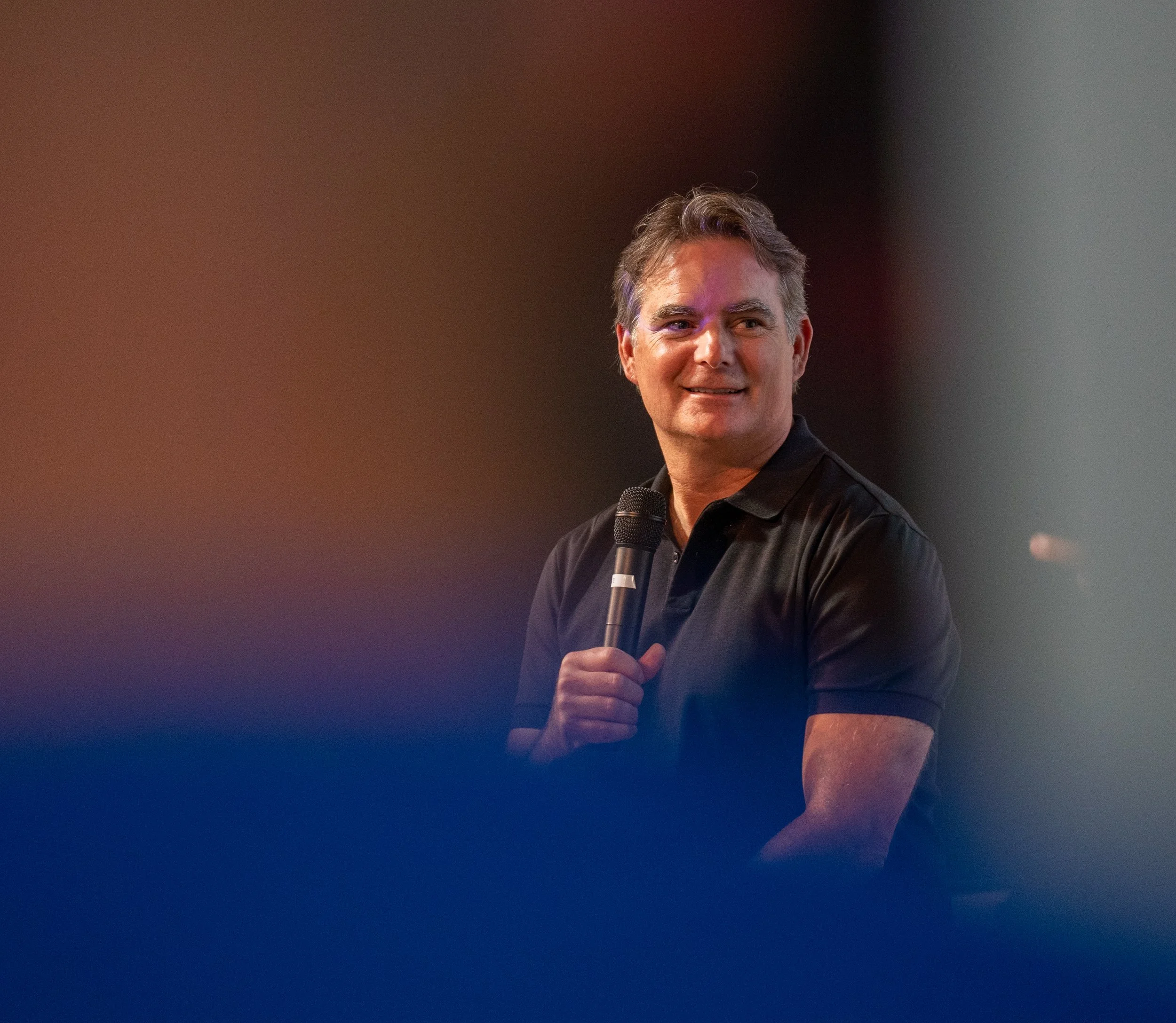 Jeff Gordon delivers a fireside chat on the 2024 Kyle Petty Charity Ride Across America