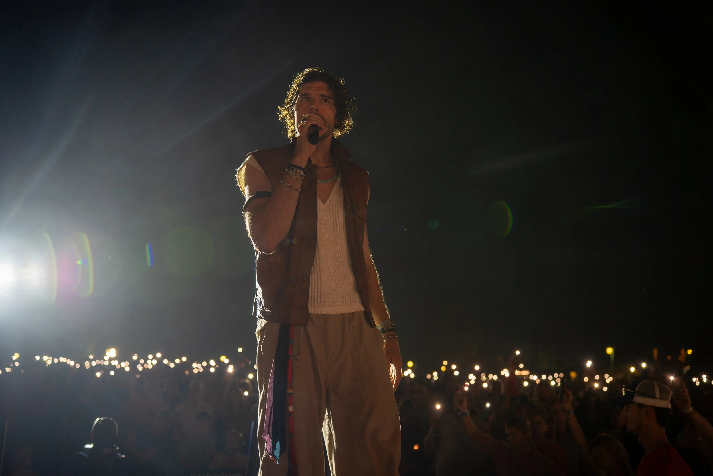 Joel Smallbone of for KING + COUNTRY on Thursday night at the 2026 Unity Christian Music Festival in Muskegon, MI.