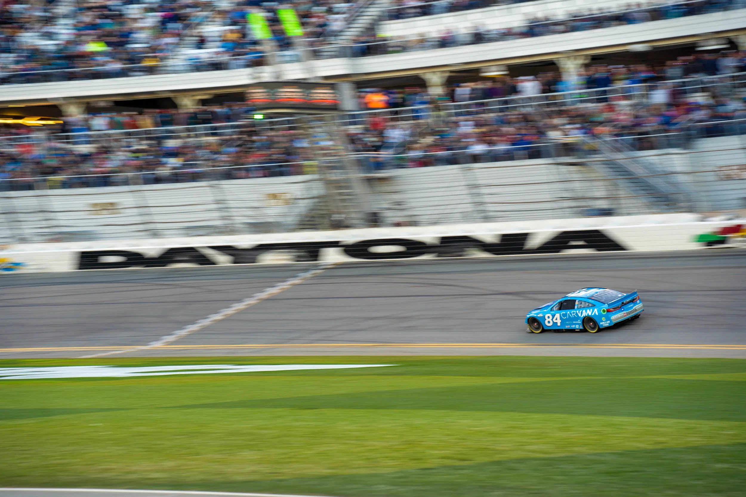 The no. 84 Toyota Camry XSE takes the track at the 2024 DAYTONA 500