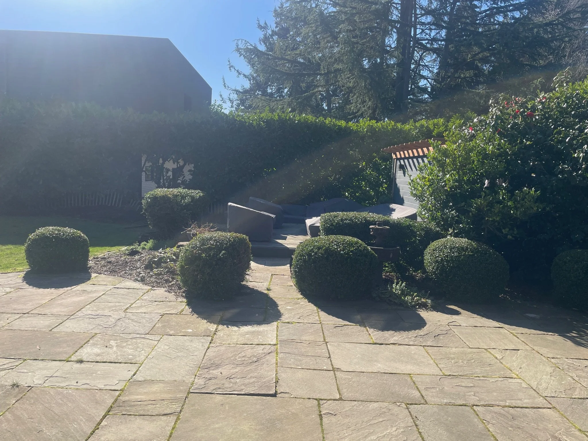 The view  of the patio from the home was not lovely enough to justify it's presence.