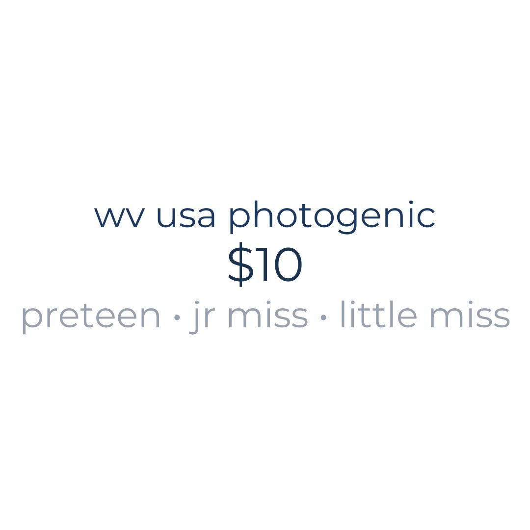 Miss Photogenic - WV USA Ambassador