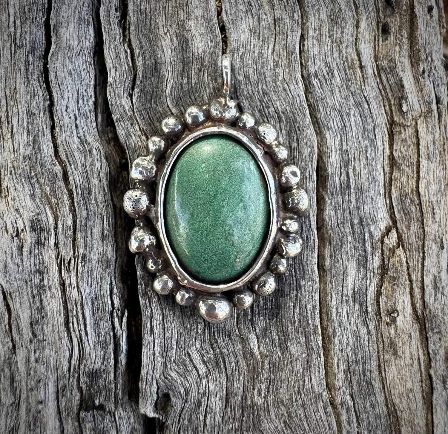 Green Flower Pendant