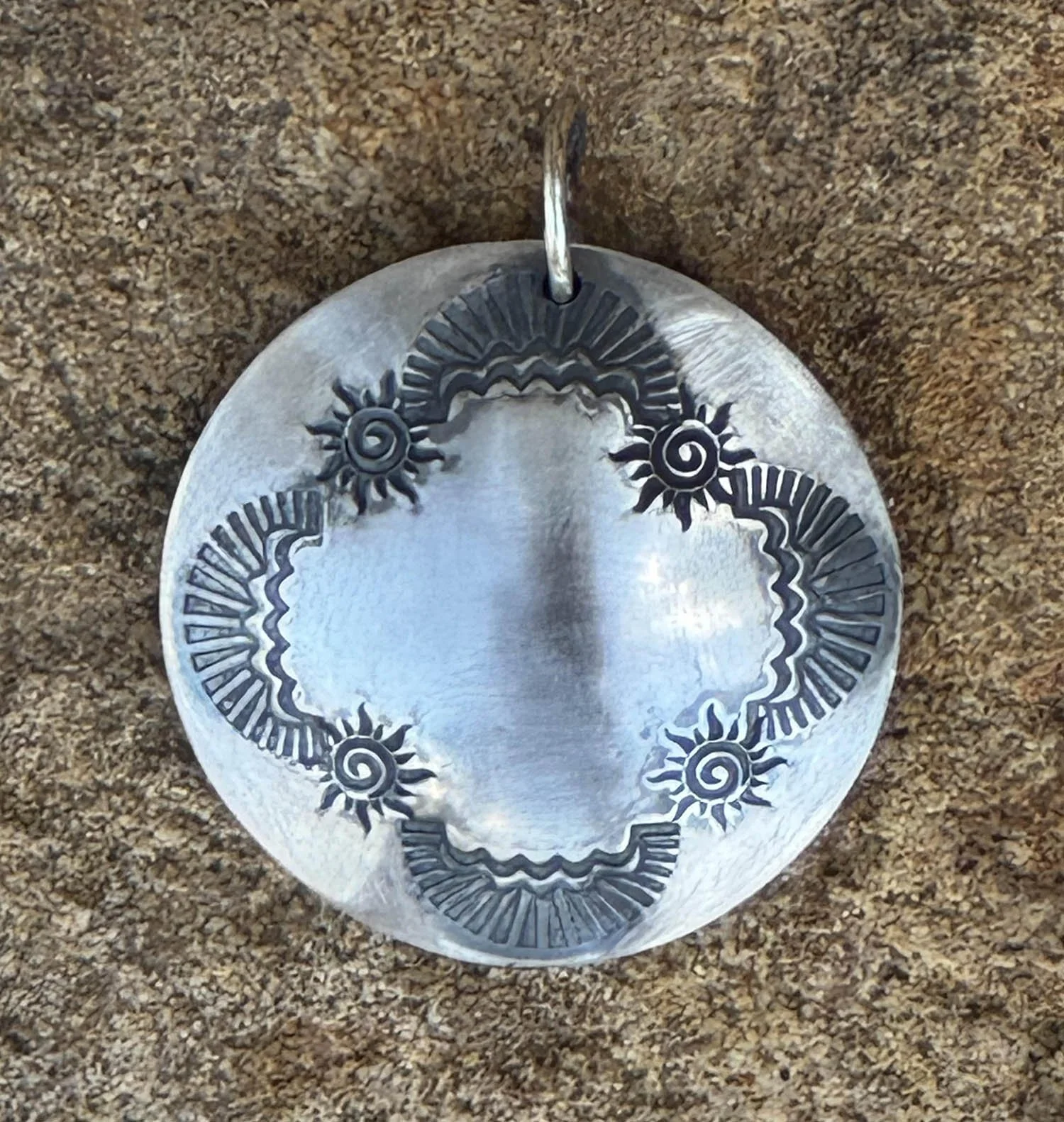 Radiant Sun Fine Silver Pendant