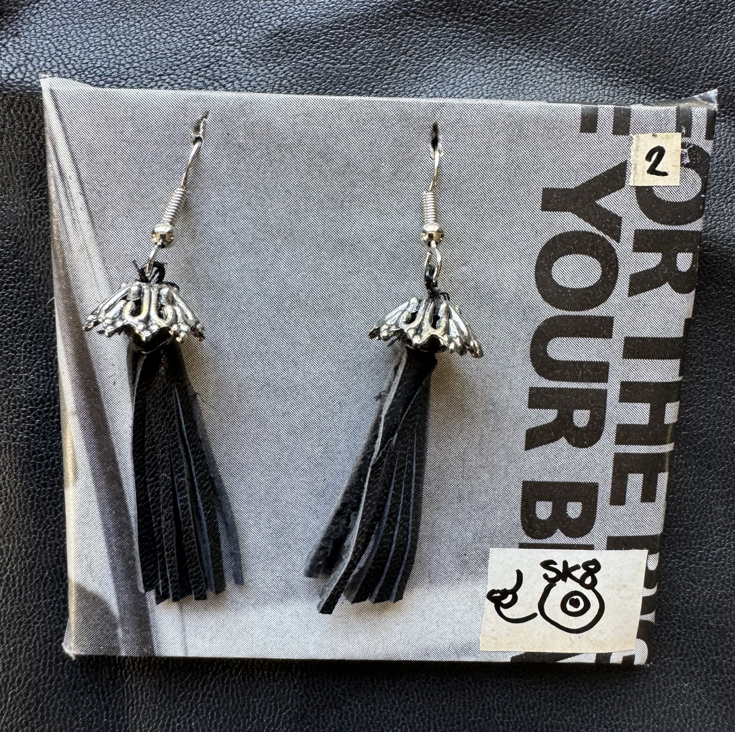 Leather Tassel Earrings
