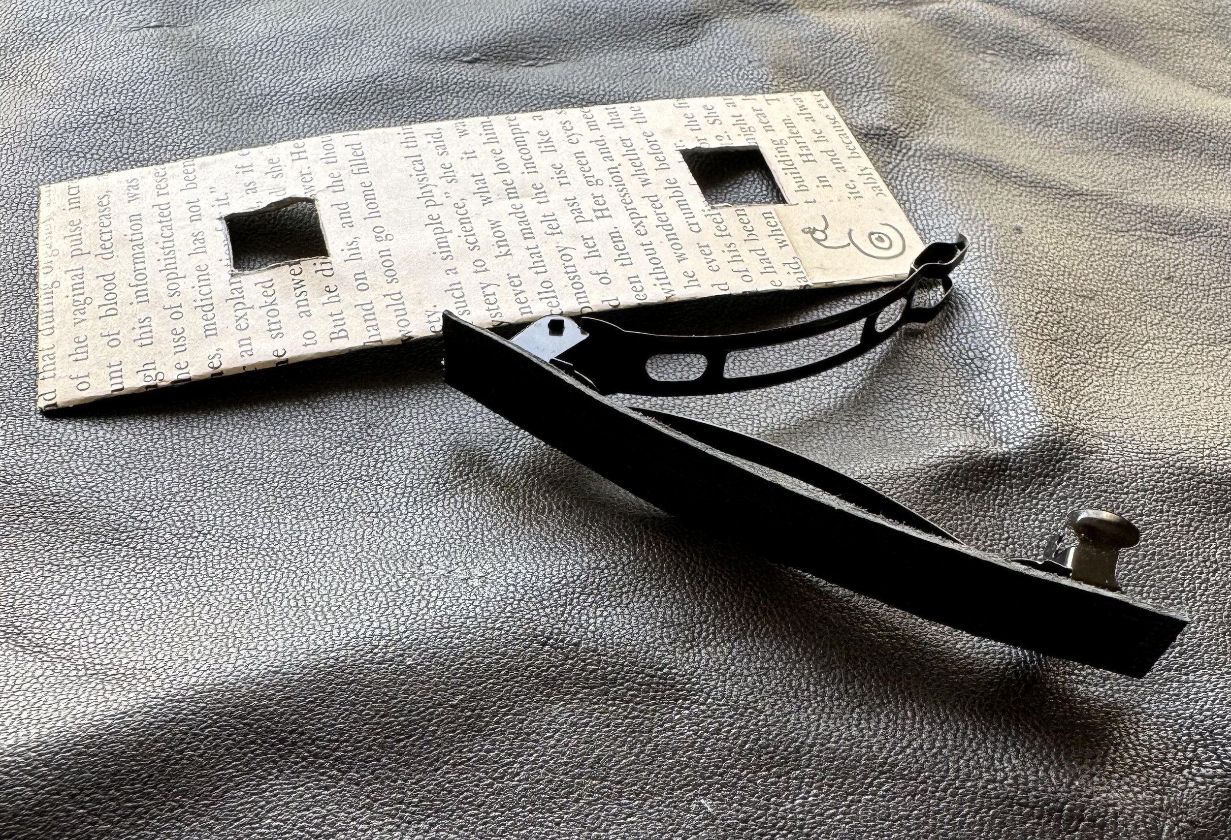 Leather Barrette