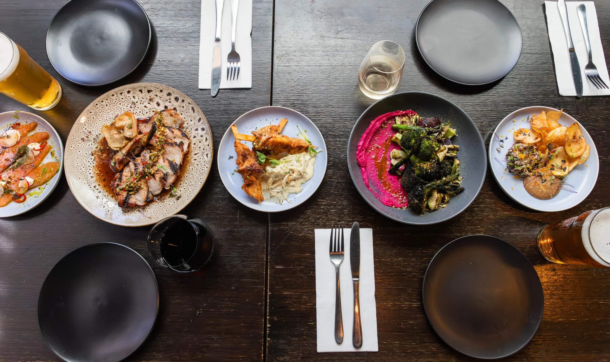 Australian food, tapas, share, restaurant, kangaroo, emu, crocodile, Perth, pork, steak, tartare, vegetarian, salmon, near me,