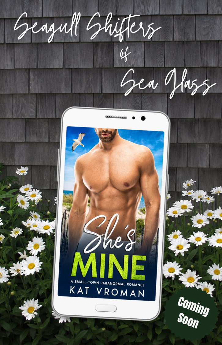 she's mine by kat vroman with Cape Codder and flowering bush background