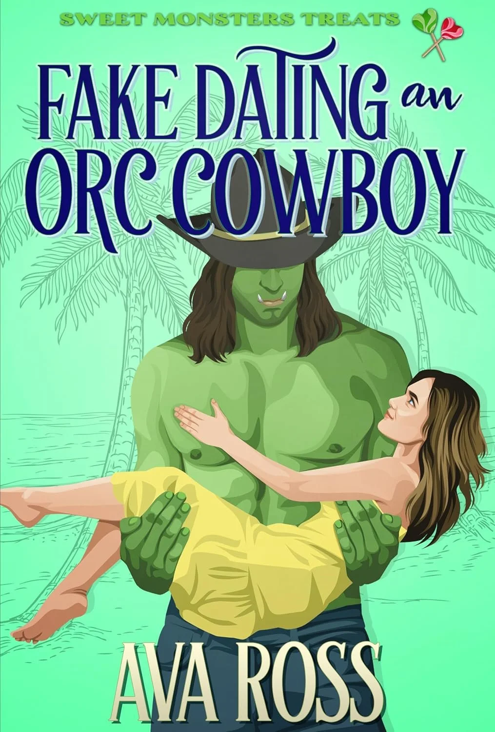 fake dating an orc cowboy cover