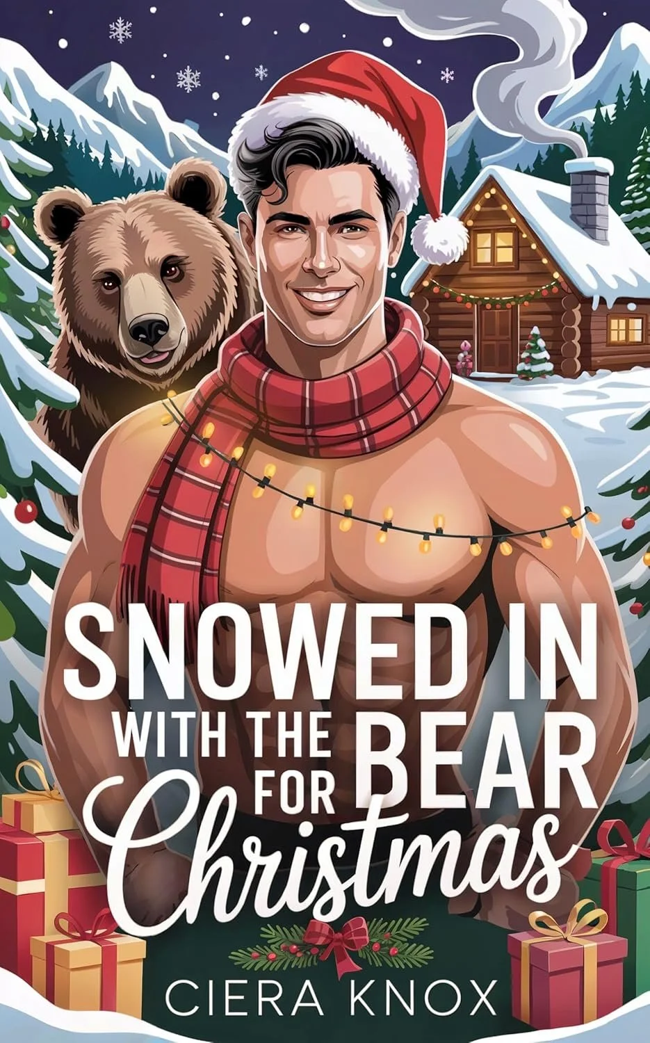 snowed in with the bear for christmas cover
