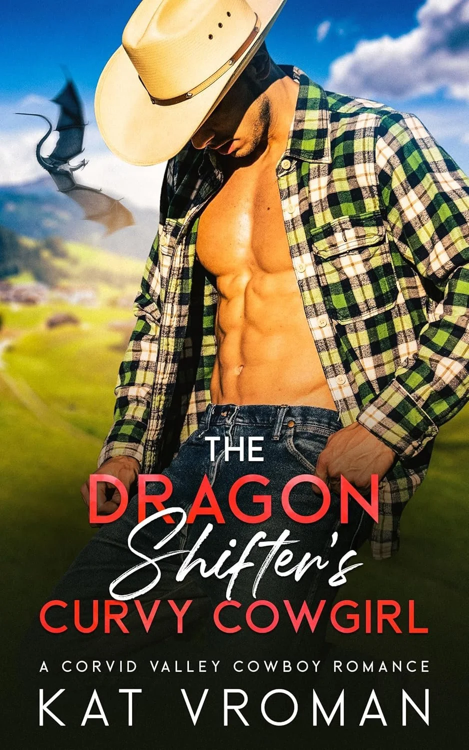 the dragon shifter's curvy cowgirl by kat vroman cover