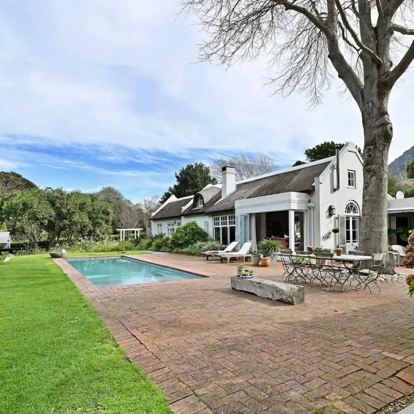 A Cape Town Christmas to Remember

We still have two gorgeous properties available for the festive season &mdash; each a private sanctuary where holiday magic comes alive.

Riverlea Villa &mdash; tucked away at the upper end of the Hout Bay Valley, t
