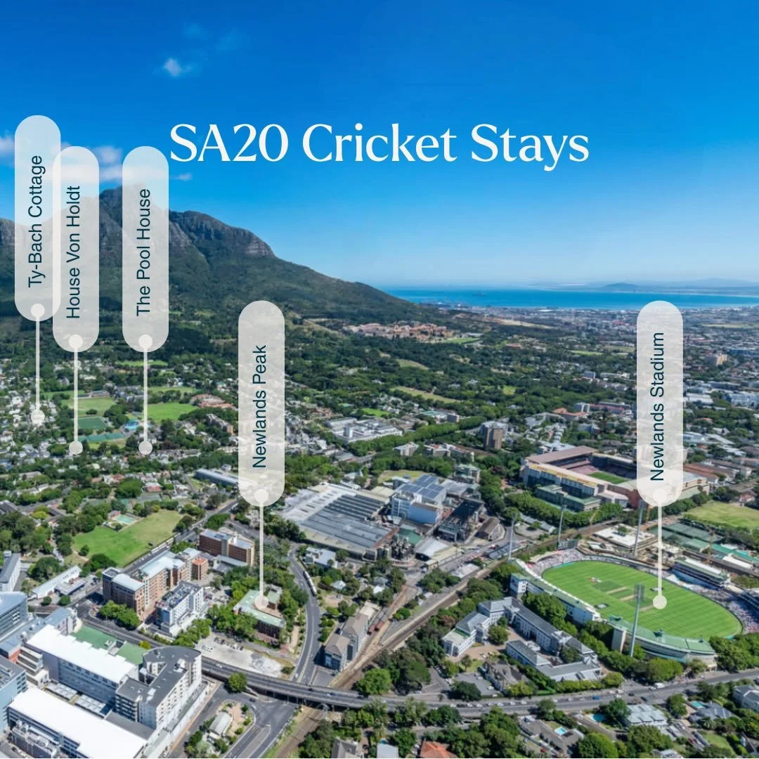 Stay moments from the iconic Newlands Cricket Stadium and experience SA20 cricket in true Cape Town style. 

From family-friendly retreats to sophisticated solo stays, Moya Properties delivers beautiful spaces where quality, comfort and location come