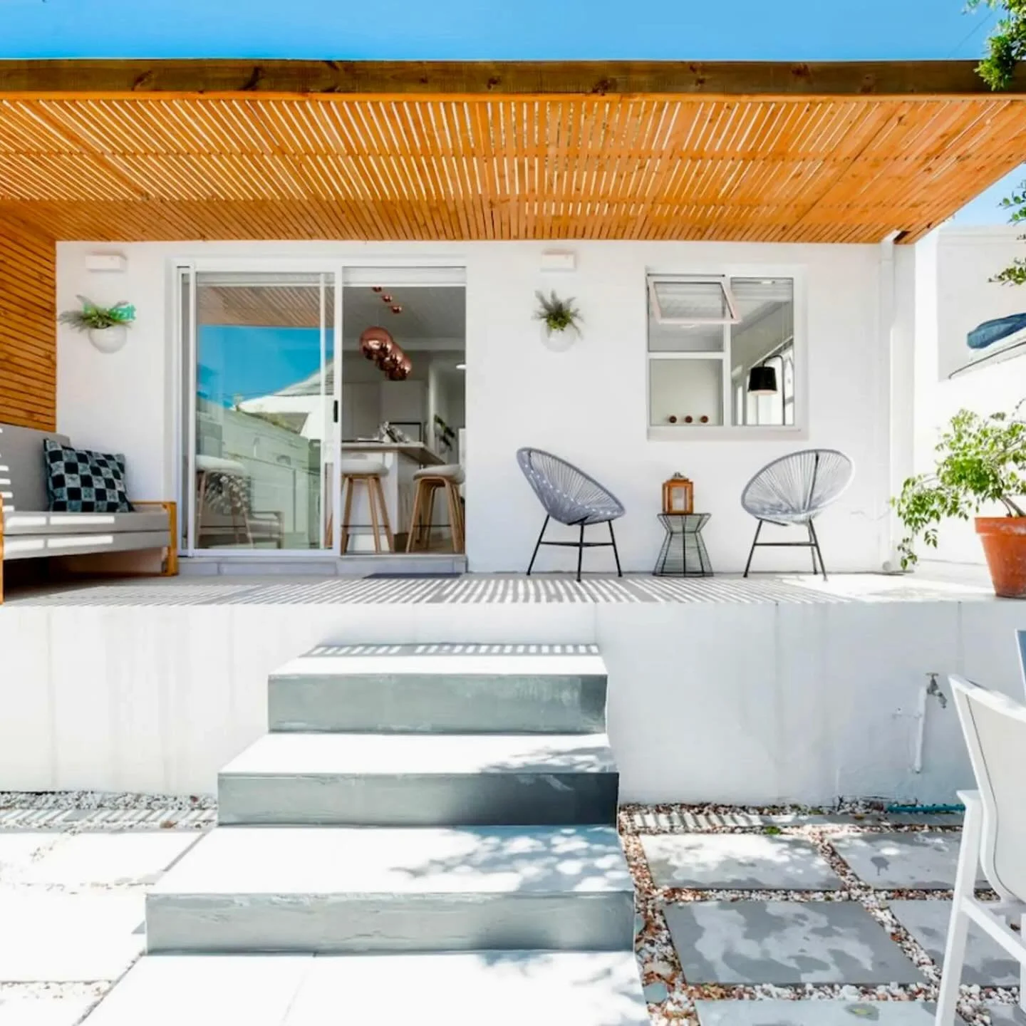 A little history, a lot of magic. 

Tucked beneath leafy Newlands skies, this beautifully restored cottage invites you to slow down and slip into something luxurious. Sunlight dances through every room, mornings begin in linen-soft beds, and evenings