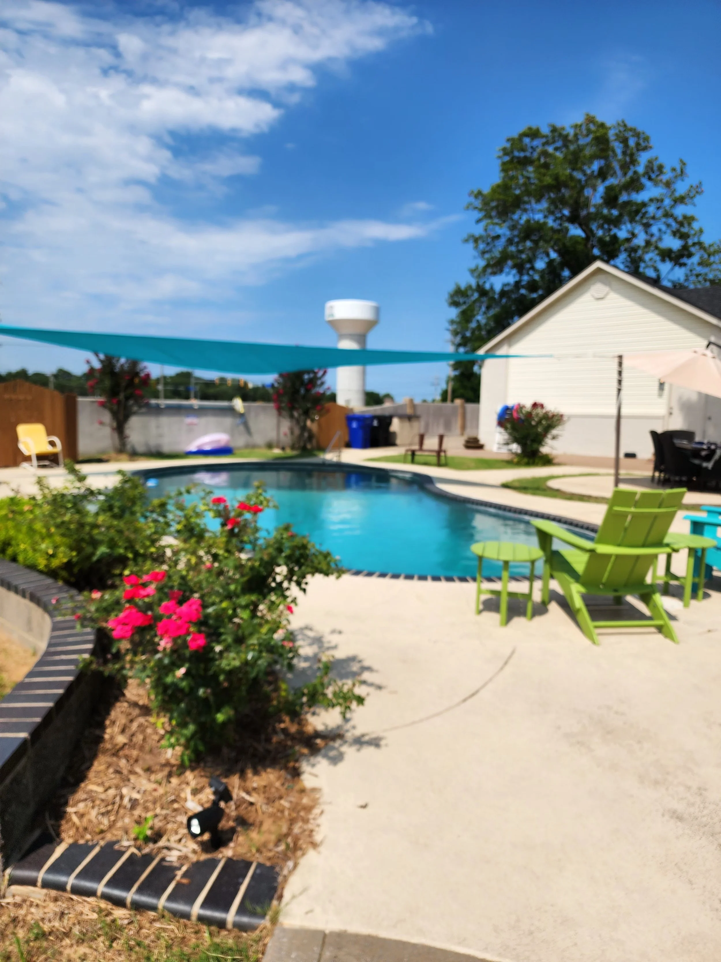 Pool and patio, Rose Graham Quilting Retreat, Broken Arrow, OK