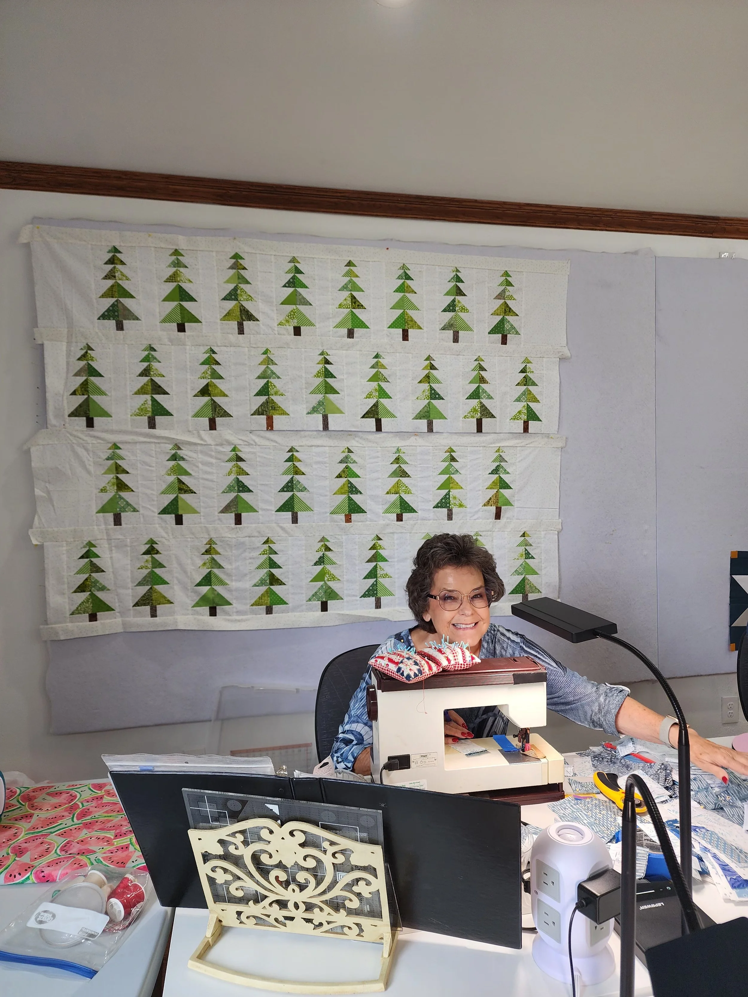 Rita sewing