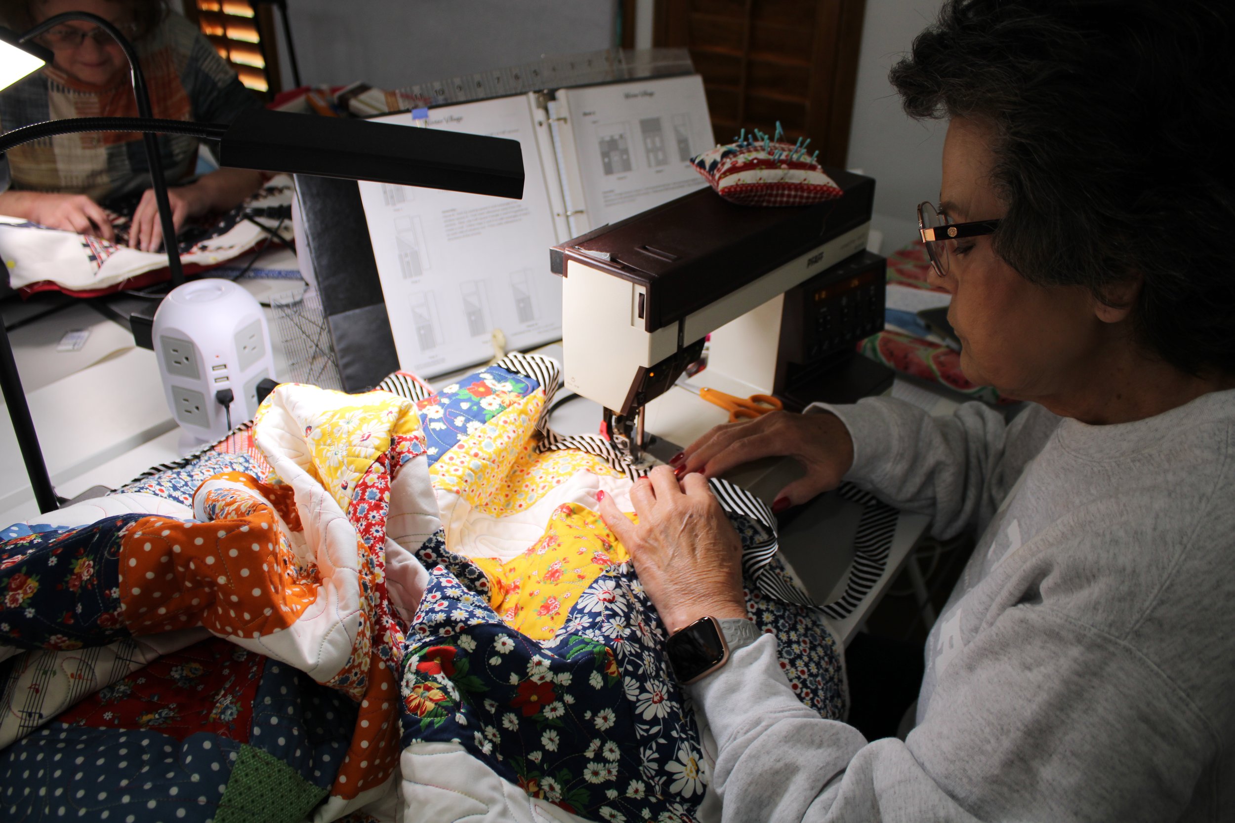 Rita sewing