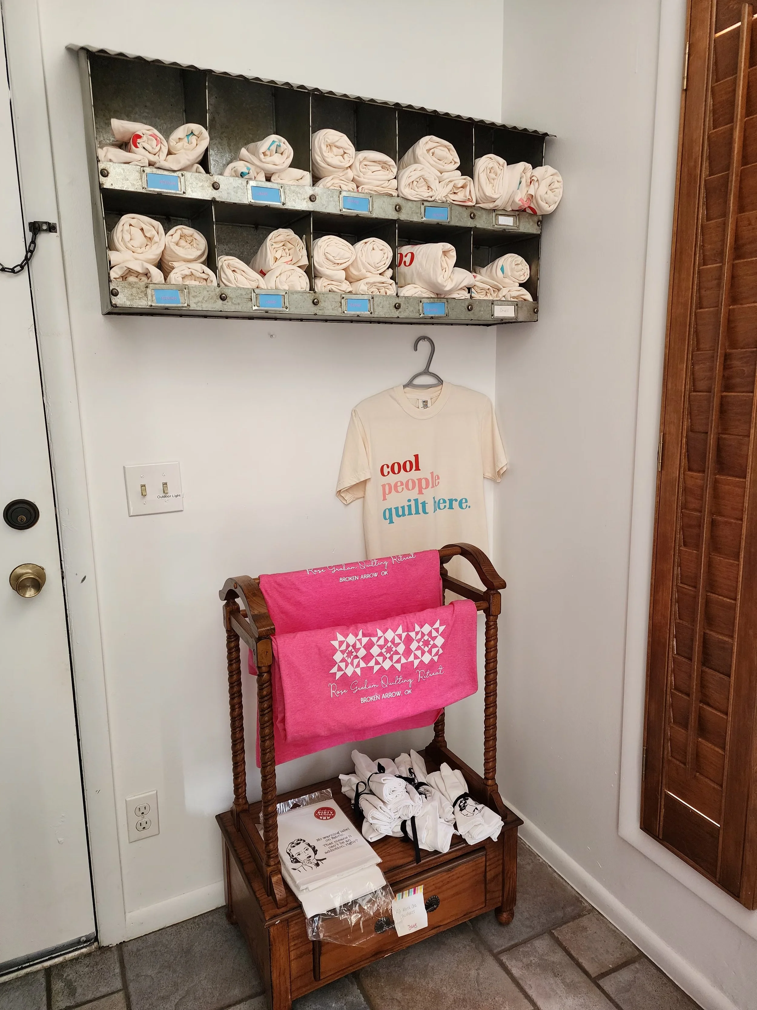 Gift Shop at entrance, Rose Graham Quilting Retreat, Broken Arrow, OK