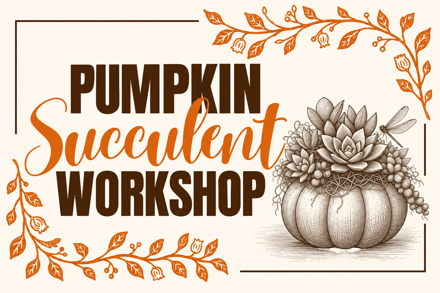 Pumpkin Succulent Workshop
