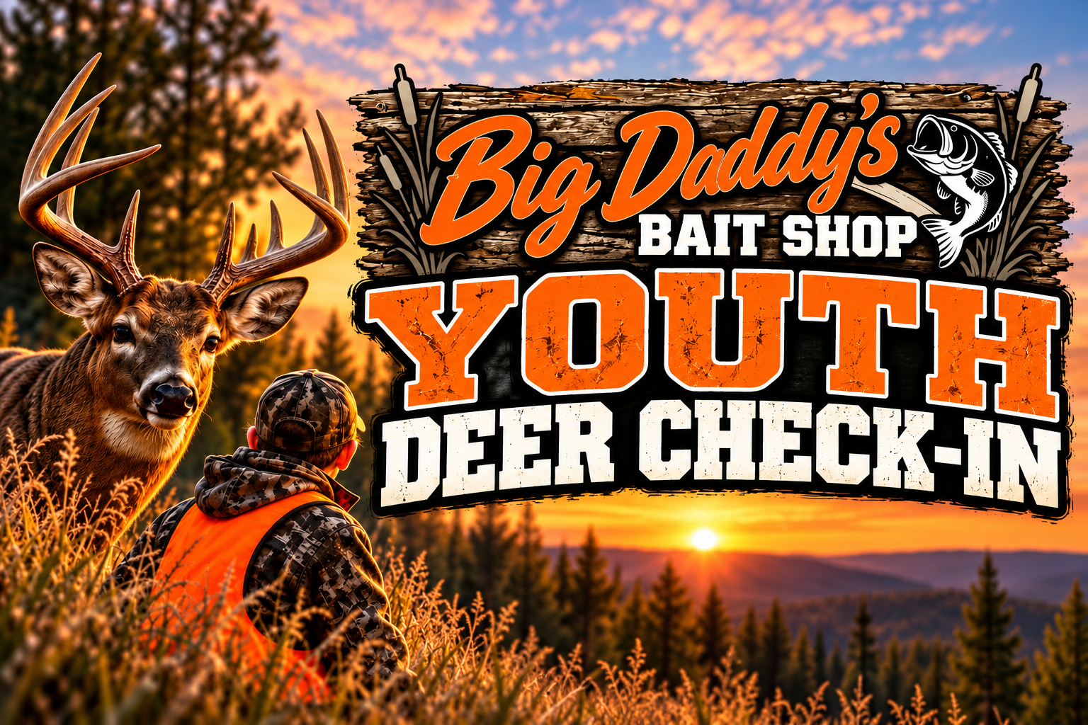 Big Daddy's Bait Shop Youth Deer Check-In