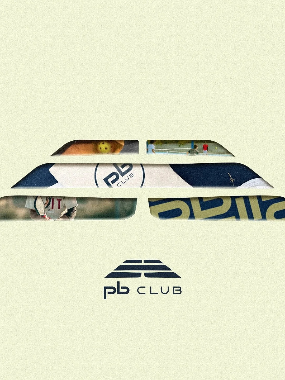 There&rsquo;s many ways to play at PB Club - from open play to memberships to clinics, level up your pickleball skills in a community-driven space where all are welcome.

The design system simply communicates a blend of these three ideas: Performance
