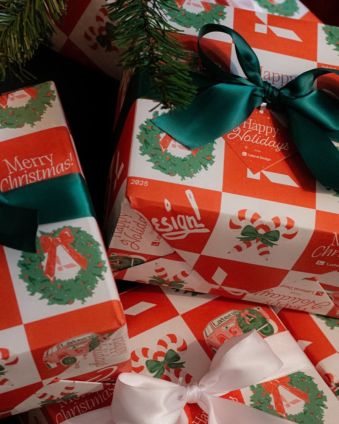 We&rsquo;re back with holiday gift wrap! The illustrative pattern is full-on festive, decked out in red and white. We put some miles on the 4Runner this year, so it had to be the star of the show.

This is such a fun tradition, and it&rsquo;s always 