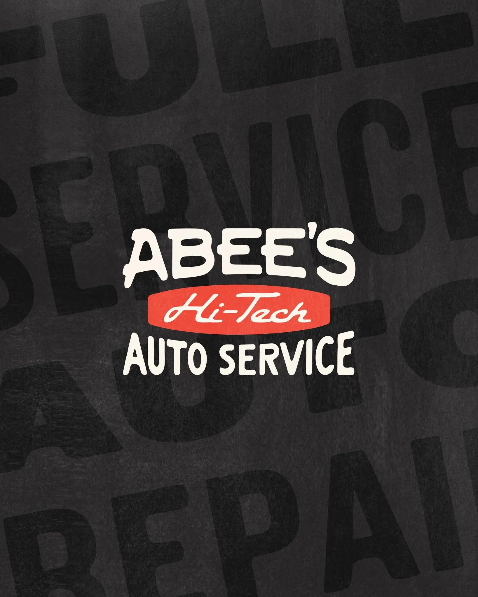 Logo design system for Abee&rsquo;s Hi-Tech Auto Service in Austin, TX.

The typography and Texas brand icon is styled with hand-crafted, organic edges to emphasize the excellent, friendly service that Abee&rsquo;s is known for&hellip; and to give it
