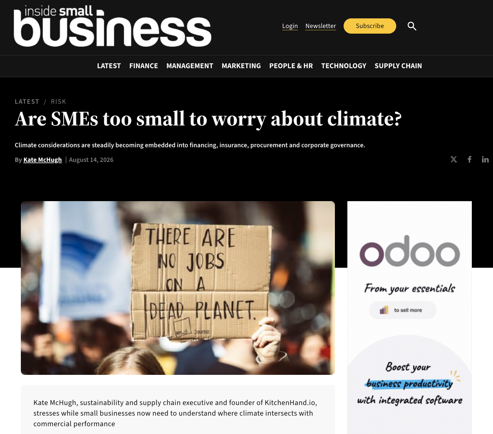 Are SMEs too small to worry about climate?