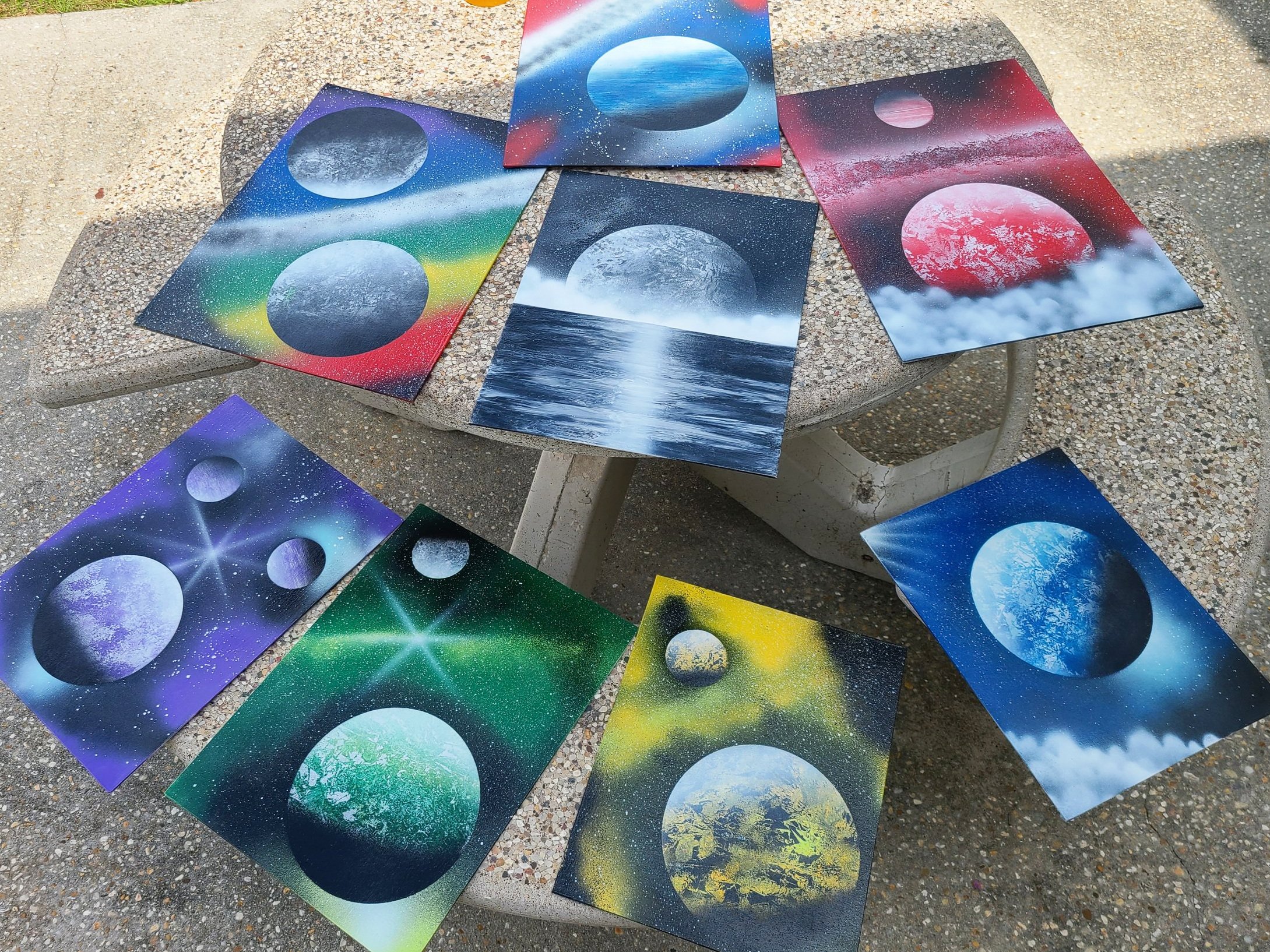 Custom Spray Paint on Canvas