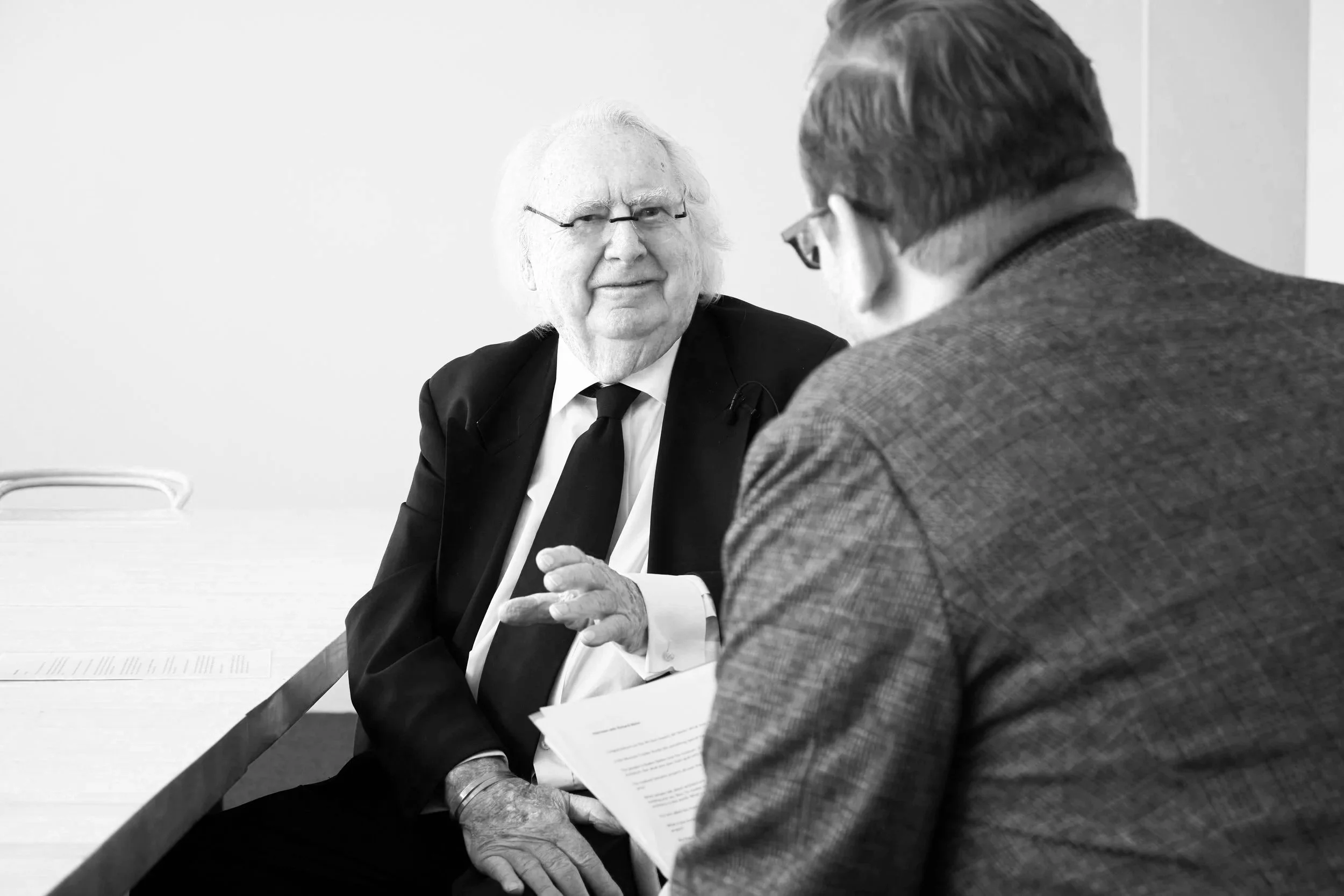 Architect Richard Meier receiving the BADAP All-Stars Award